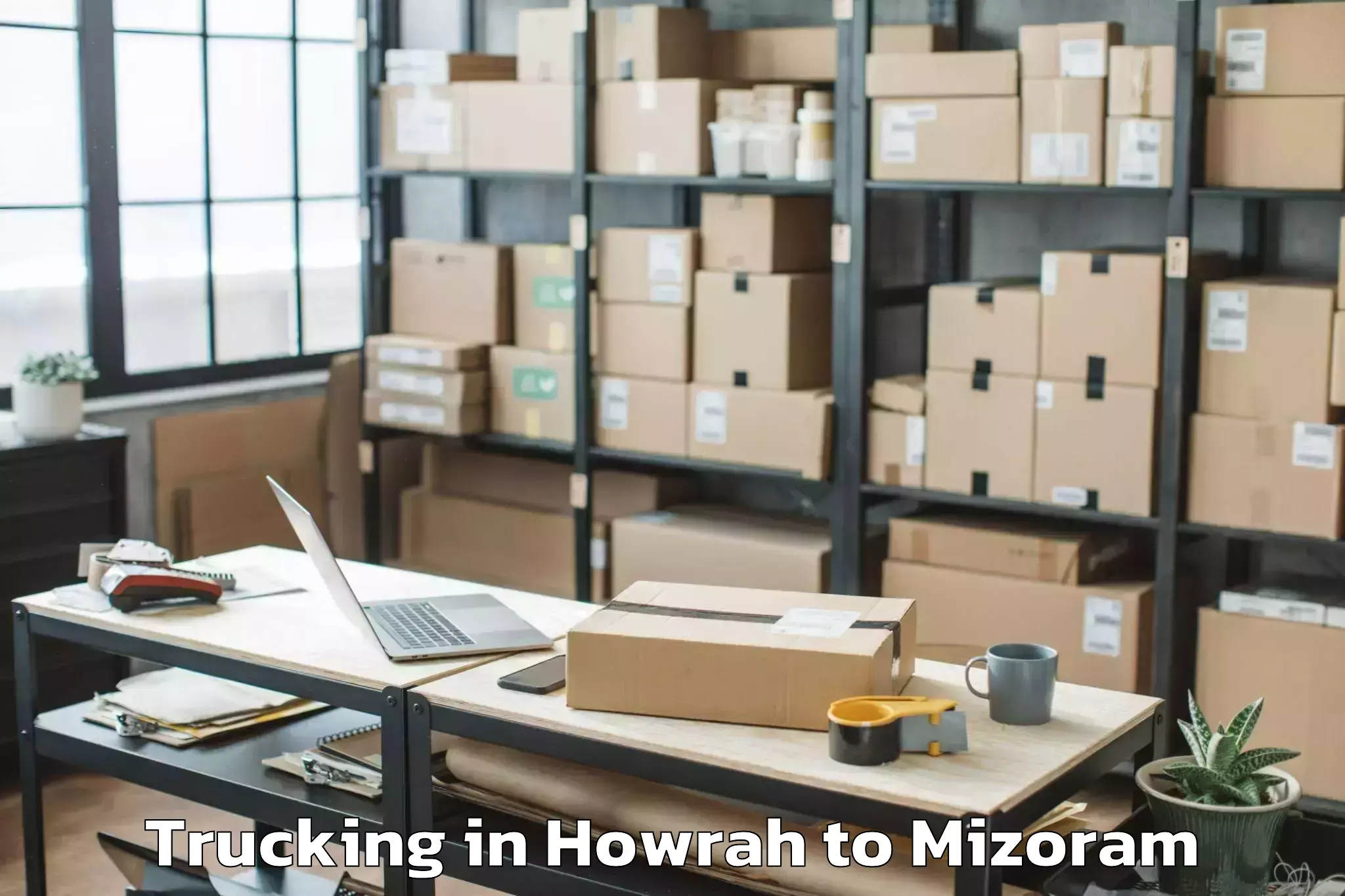 Top Howrah to Aibawk Trucking Available